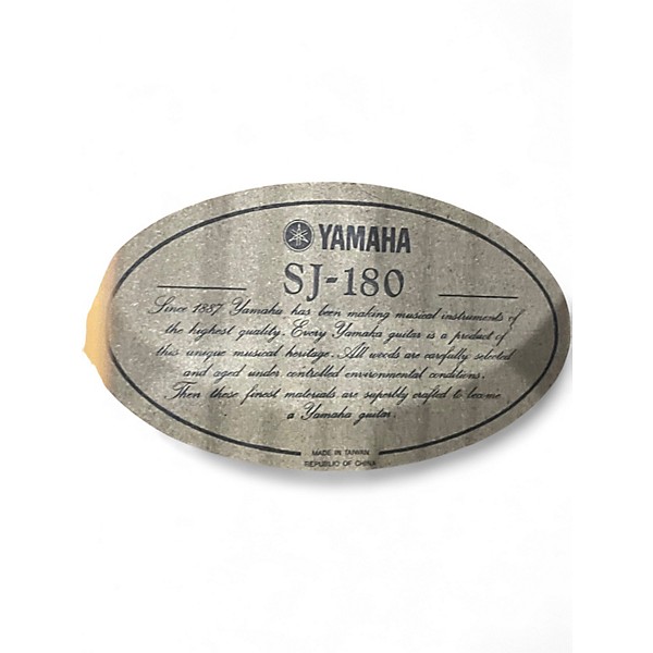 Used Yamaha SJ-180 Natural Acoustic Guitar