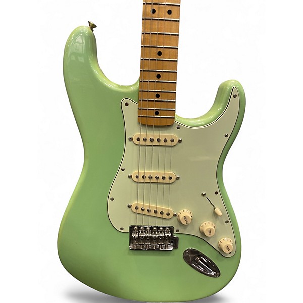 Used Fender Standard Stratocaster Seafoam Pearl Solid Body Electric Guitar