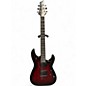 Used 2025 Schecter Guitar Research Demon 6 Crimson Red Burst Solid Body Electric Guitar thumbnail