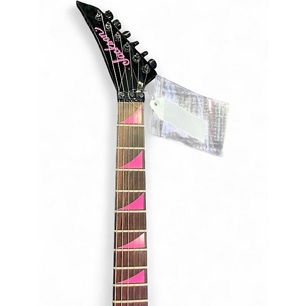 Used Jackson RRXMG Randy Rhoads Black and Pink Solid Body Electric Guitar