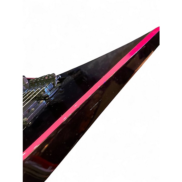 Used Jackson RRXMG Randy Rhoads Black and Pink Solid Body Electric Guitar