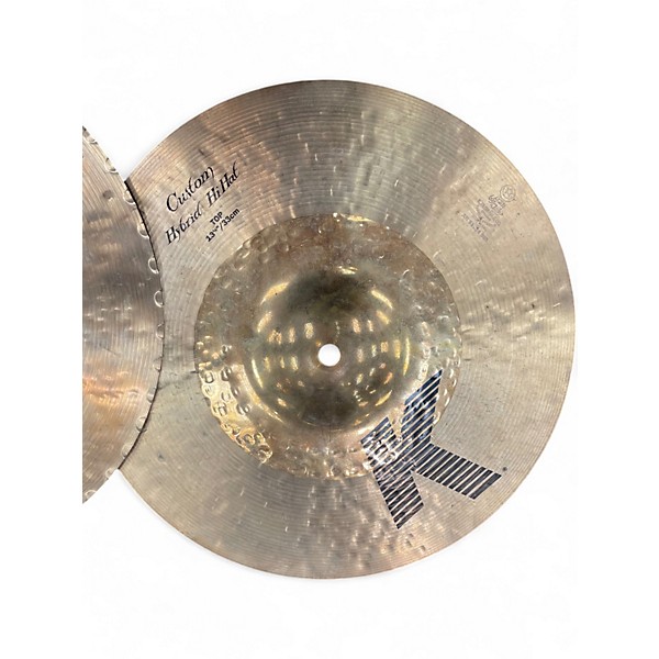 Used Zildjian 13in K CUSTOM HYBIRD HI HAT Cymbal