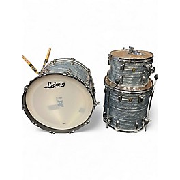 Used Ludwig 3 Piece Classic Maple Sky Blue Pearl Drum Kit