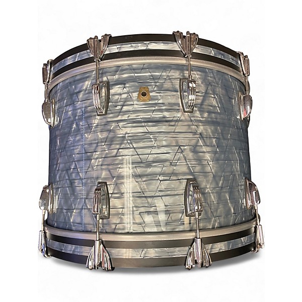 Used Ludwig 3 Piece Classic Maple Sky Blue Pearl Drum Kit
