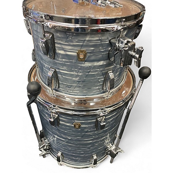 Used Ludwig 3 Piece Classic Maple Sky Blue Pearl Drum Kit