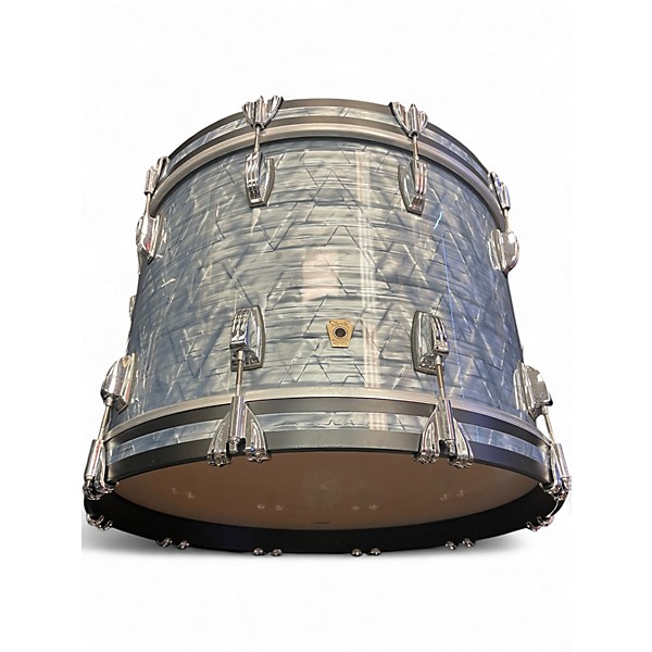 Used Ludwig 3 Piece Classic Maple Sky Blue Pearl Drum Kit