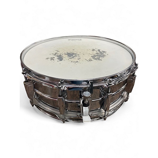 Used Ludwig 14X5.5 Supraphonic Snare Chrome Over Brass Drum