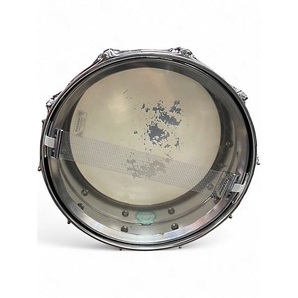 Used Ludwig 14X5.5 Supraphonic Snare Chrome Over Brass Drum