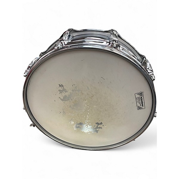 Used Ludwig 14X5.5 Supraphonic Snare Chrome Over Brass Drum