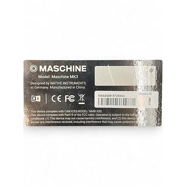 Used Native Instruments Maschine MK3 MIDI Controller