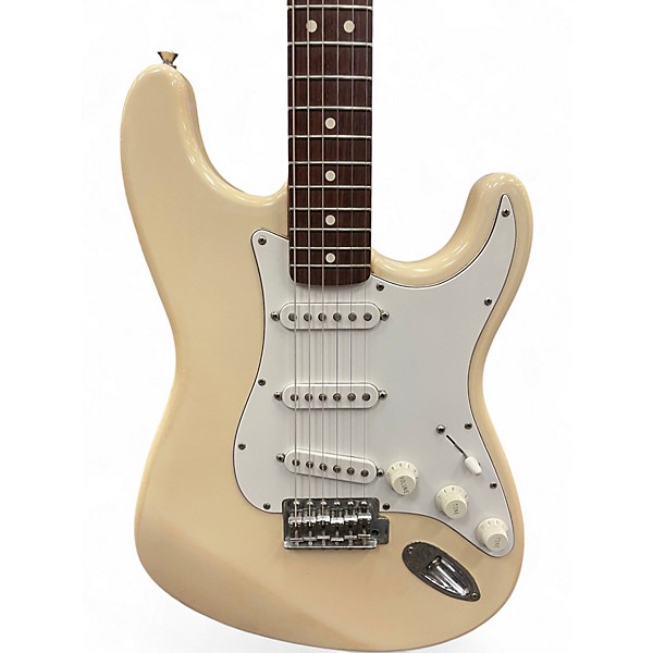 Used Fender Standard Stratocaster Olympic White Solid Body Electric Guitar