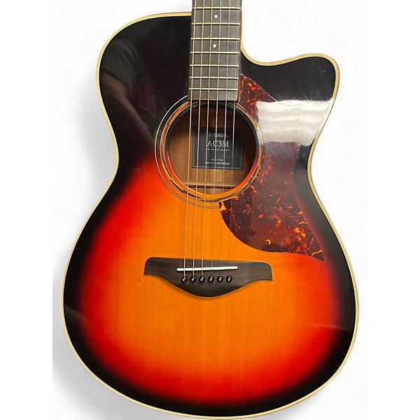 Used Yamaha A3M 2 Tone Sunburst Acoustic Electric Guitar
