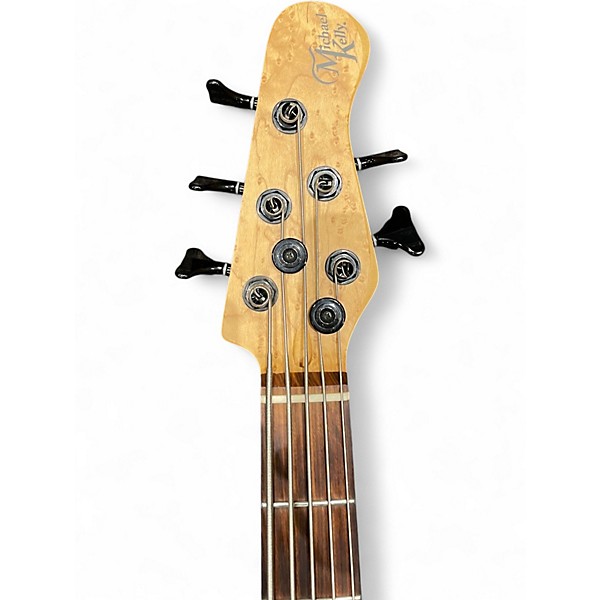 Used Michael Kelly CUSTOM COLLECTION ELEMENT 5 Striped Ebony Electric Bass Guitar