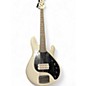 Used Ernie Ball Music Man DARK RAY 5 Black and White Electric Bass Guitar thumbnail