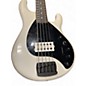 Used Ernie Ball Music Man DARK RAY 5 Black and White Electric Bass Guitar
