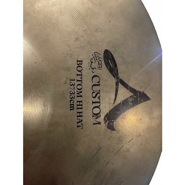 Used Zildjian 13in A Custom Hi-Hat Pair Cymbal
