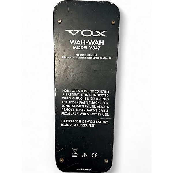 Used VOX V847 Reissue Wah Effect Pedal