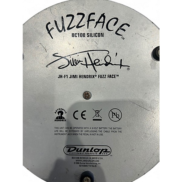 Used Dunlop JHF1 Jimi Hendrix Signature Fuzz Face Effect Pedal