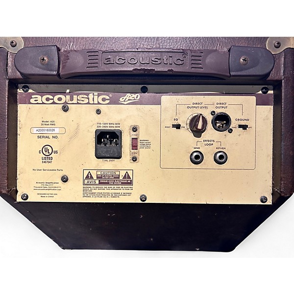 Used Acoustic A20 20W Acoustic Guitar Combo Amp