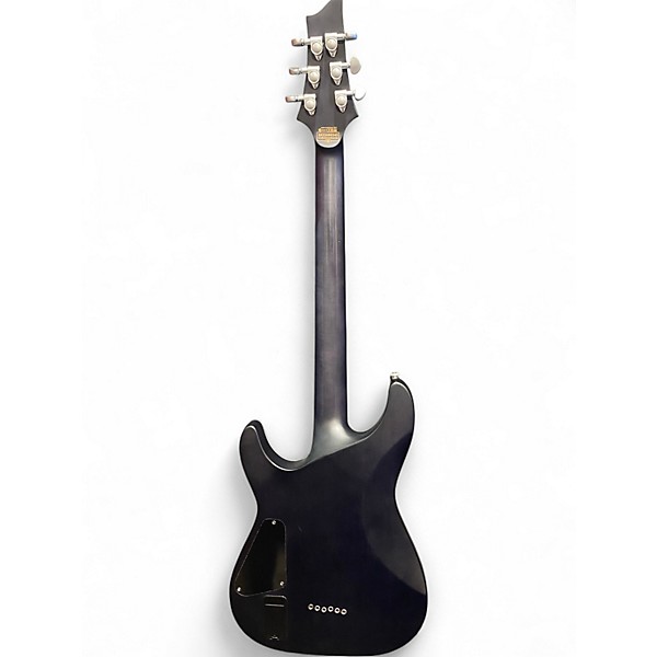 Used Schecter Guitar Research C1 Platinum Trans Black Solid Body Electric Guitar