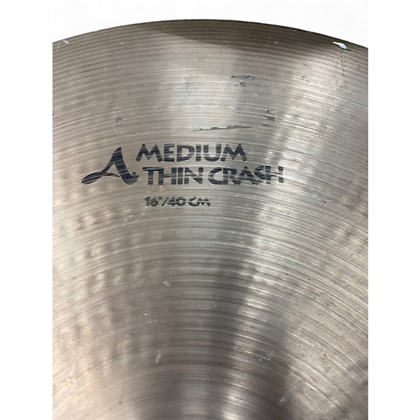 Used Zildjian 16in Avedis medium thin crash Cymbal
