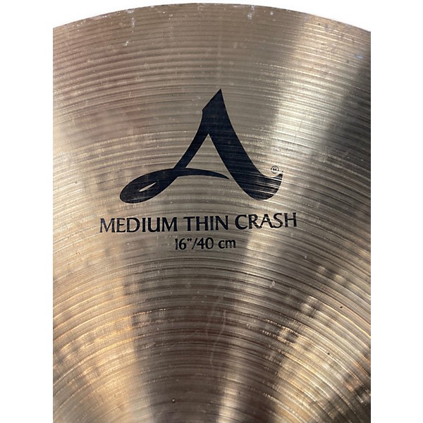 Used Zildjian 18in A Series Medium Thin Crash Cymbal