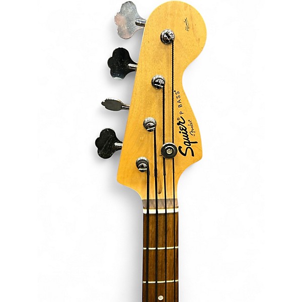 Used Squier Affinity Precision Bass Black Electric Bass Guitar