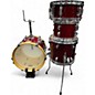 Used TAMA 4 Piece 4 Piece Club Jam Candy Apple Red Drum Kit