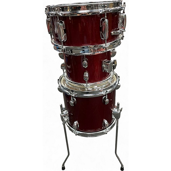 Used TAMA 4 Piece 4 Piece Club Jam Candy Apple Red Drum Kit