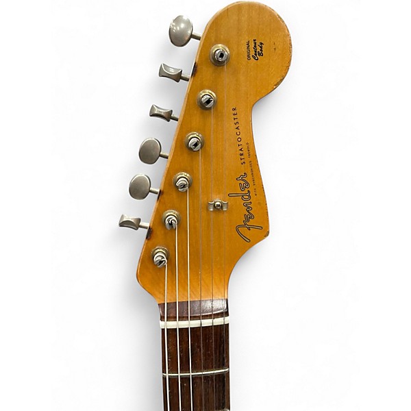 Used Fender Road Worn 1950S Stratocaster Sherwood Green Solid Body Electric Guitar