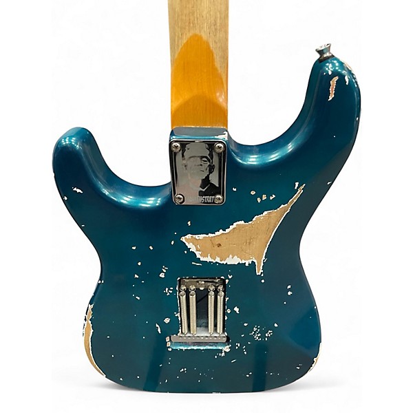 Used Fender Road Worn 1950S Stratocaster Sherwood Green Solid Body Electric Guitar