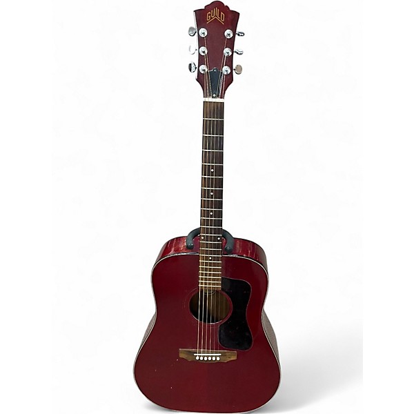 Vintage 1978 Guild D25-CH Wine Red Acoustic Guitar