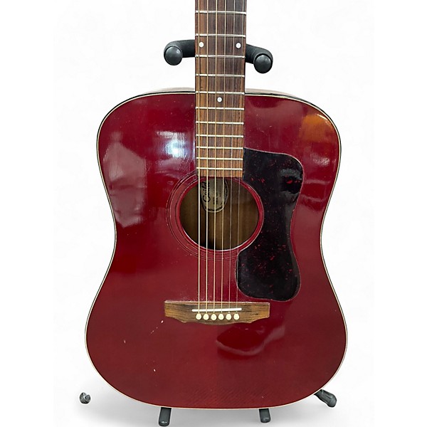 Vintage 1978 Guild D25-CH Wine Red Acoustic Guitar