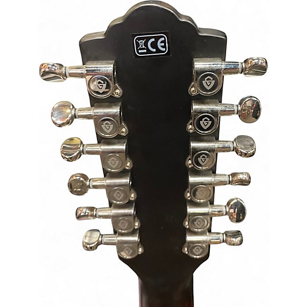 Used Guild F2512CE Sunburst 12 String Acoustic Electric Guitar