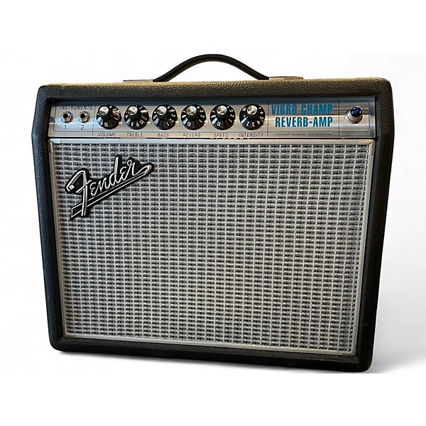 Used Fender ‘68 Custom Vibro Champ Reverb Tube Guitar Combo Amp