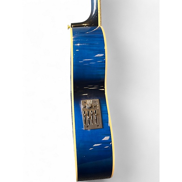 Used Ibanez AEF30E Blue Acoustic Electric Guitar