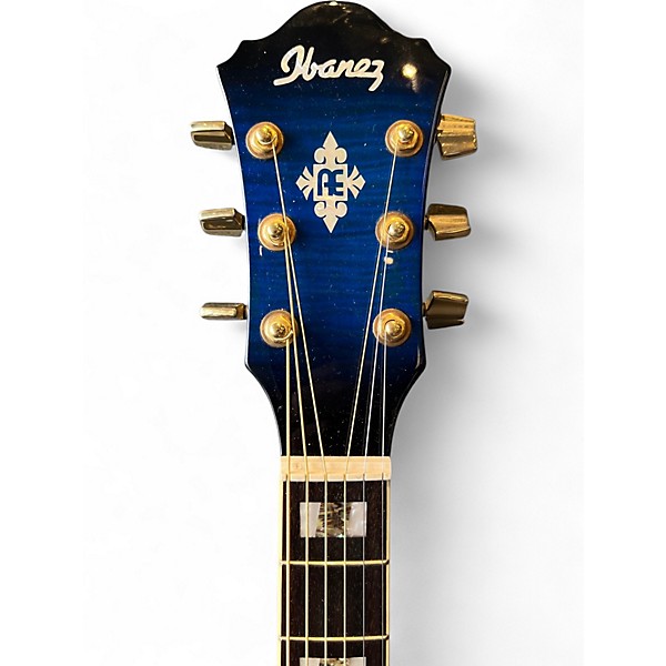 Used Ibanez AEF30E Blue Acoustic Electric Guitar
