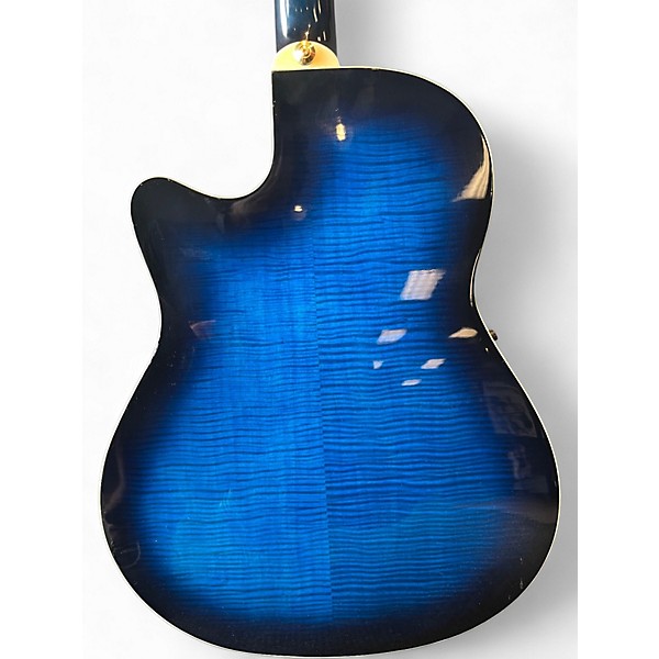Used Ibanez AEF30E Blue Acoustic Electric Guitar