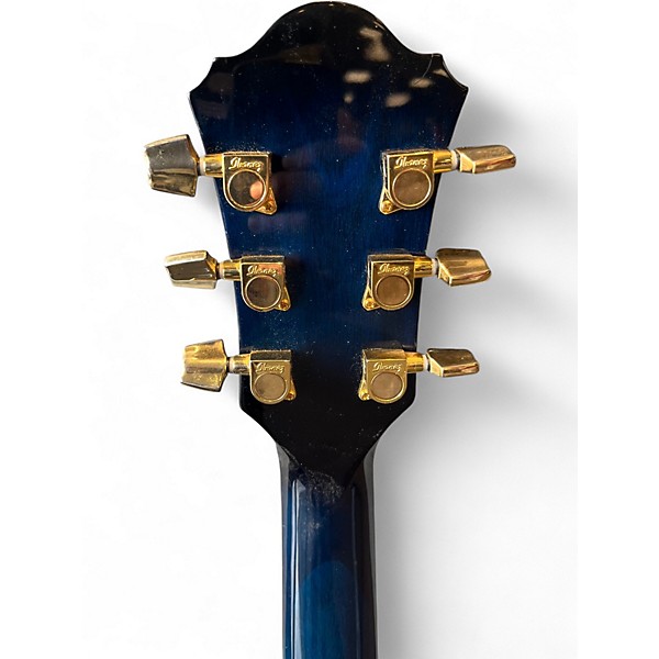 Used Ibanez AEF30E Blue Acoustic Electric Guitar