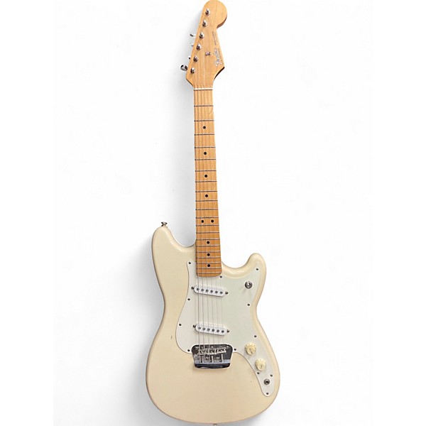 Used Fender Duo Sonic Olympic White Solid Body Electric Guitar