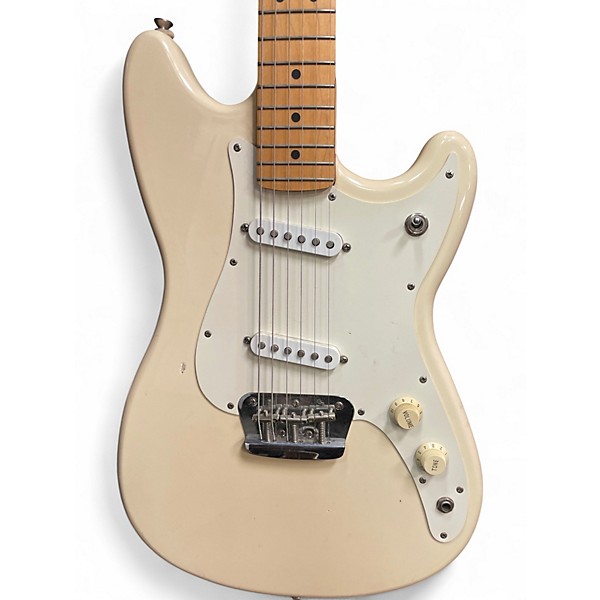 Used Fender Duo Sonic Olympic White Solid Body Electric Guitar