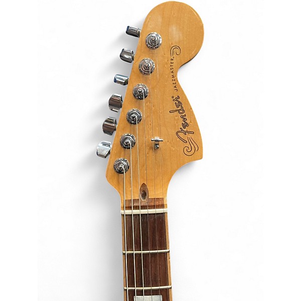 Used Fender American Select Carve Top Jazzmaster Cayenne Red Burst Hollow Body Electric Guitar