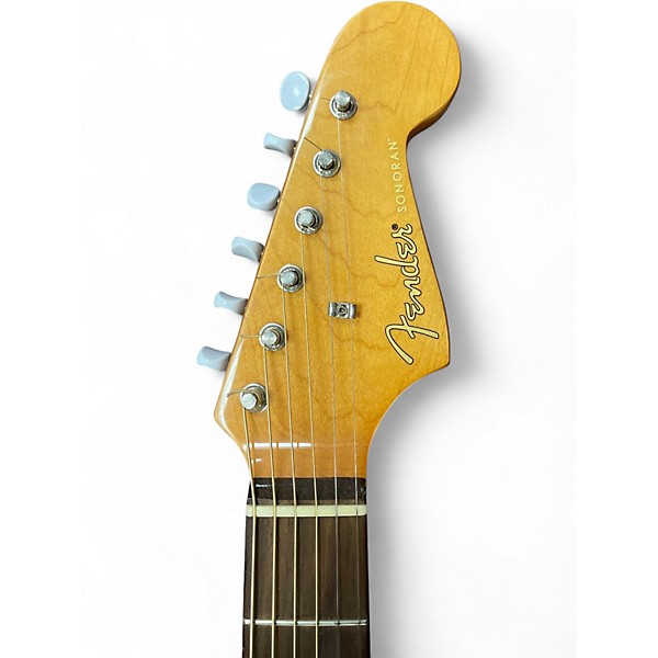 Used Fender Sonoran Bucket FLAME BURST Acoustic Electric Guitar