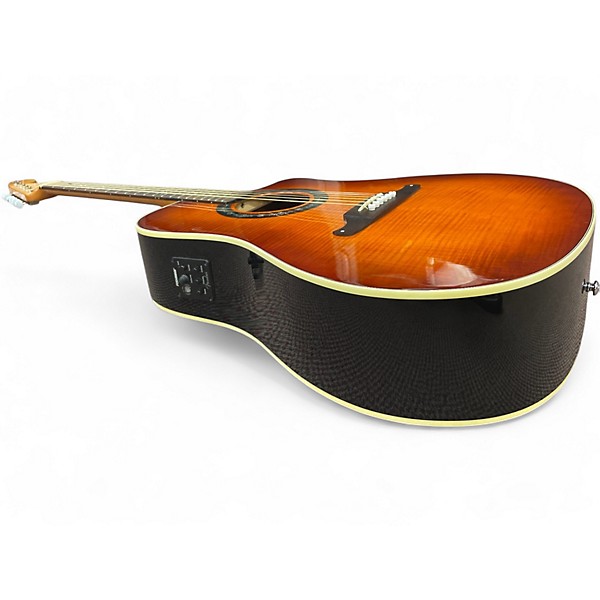 Used Fender Sonoran Bucket FLAME BURST Acoustic Electric Guitar
