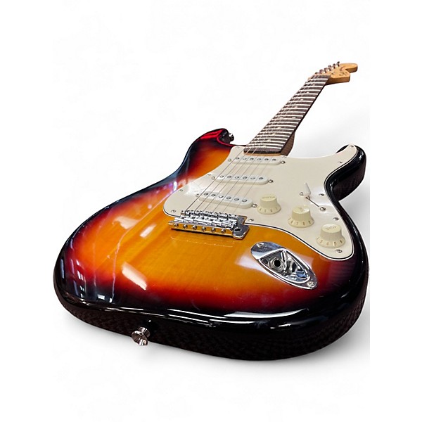 Used Squier STRATOCASTER 3 Color Sunburst Solid Body Electric Guitar