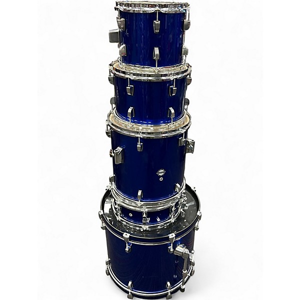Used Ludwig 5 Piece Accent Blue Drum Kit