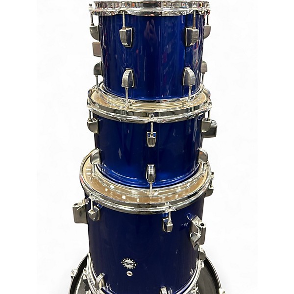 Used Ludwig 5 Piece Accent Blue Drum Kit