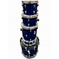 Used Ludwig 5 Piece Accent Blue Drum Kit