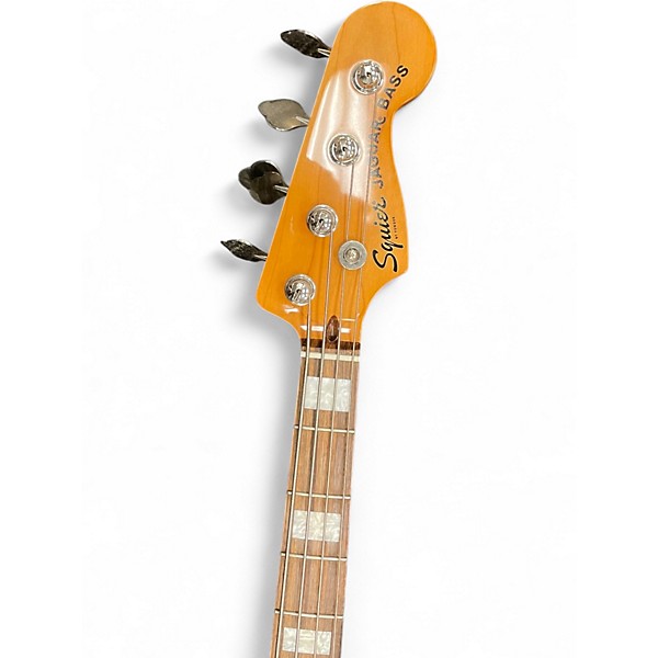Used Squier Jaguar Classic Vibe Black Electric Bass Guitar
