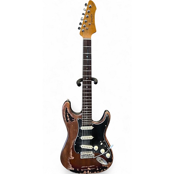 Used Firefly Classic Series JSN S-Style Road-worn Tobacco Burst Solid Body Electric Guitar